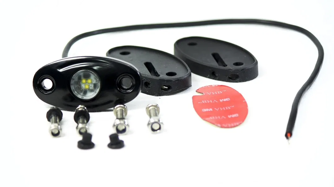 RSLDPODW – RACESPORT LT Underbody Light Kit, Cree LED 9 To 32 Volt 9 Watt White 50,000 Hours Lifetime IP68 Rated